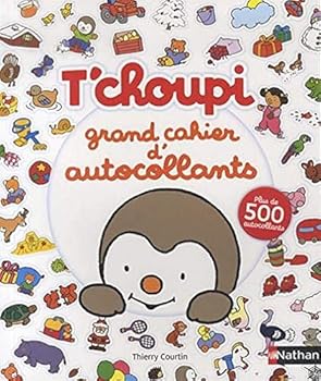 Paperback T'choupi Grand cahier d'autocollants [French] Book