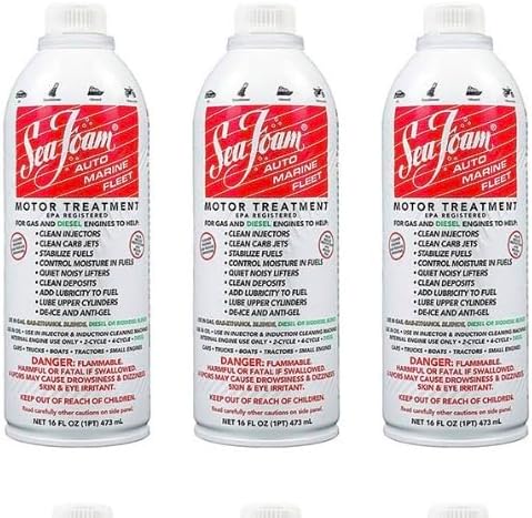 Sea Foam SF-16 Motor/Engine Treatment 3-Pack 16 oz. Cans SF16EA Safe for Gas or Diesel. Made in the USA