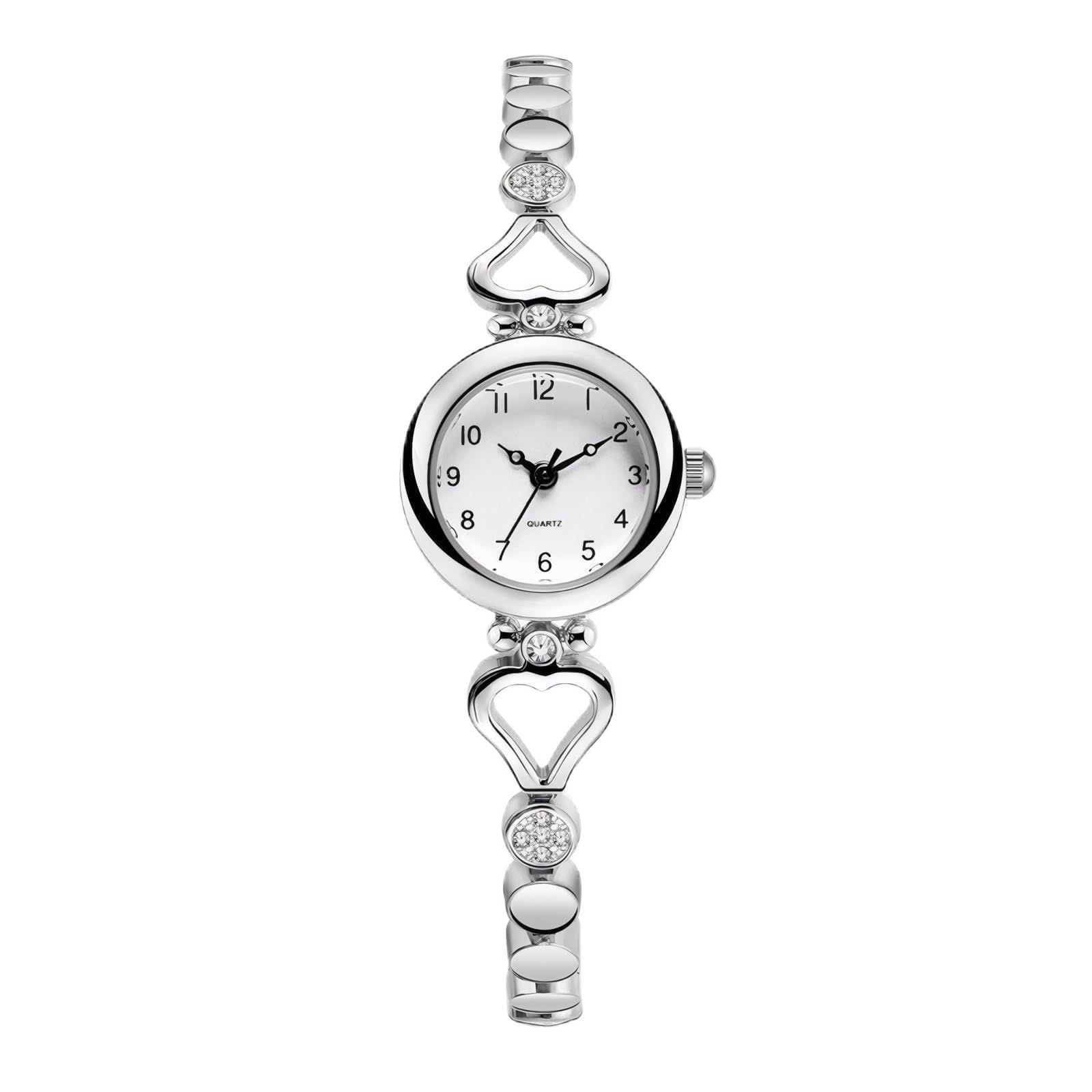 findtime Relojes de oro para mujer, pulsera delicada para uso diario