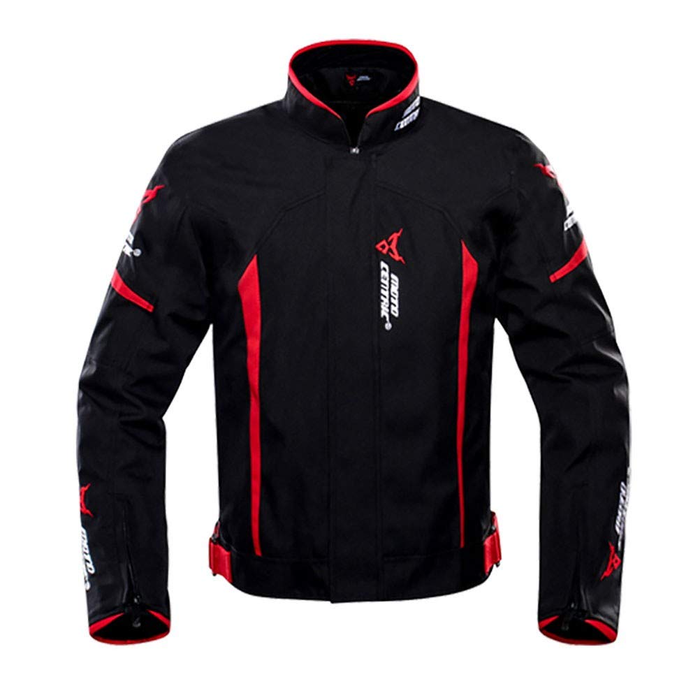 Giacca da Moto con Protezioni e Rivestimento Termico Interno Giubbotto Moto Certificata CE Manica Staccabile Gilet Termico 4 Stagioni per Touring Racing