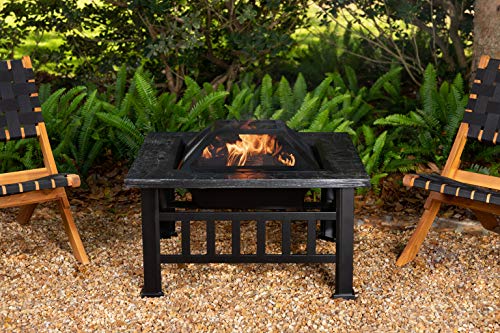 Amazon Basics 32" Stone Square Fire Pit #TOP6