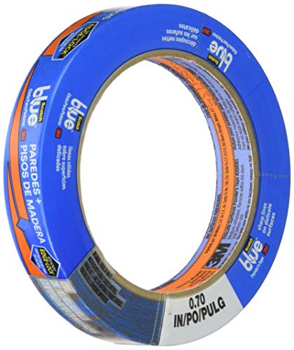 3M 2080EL-18E Scotch 2080 Safe-Release Painters Masking Tape, 60 yd. Length x 3/4 Width, Blue