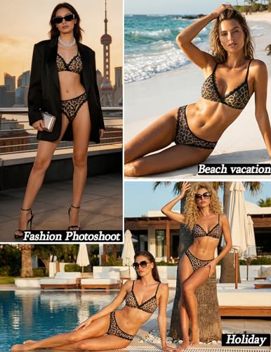 Image of Avidlove Wireless Lace Lingerie Set Floral Print Bra and Panty Sets 2 Piece