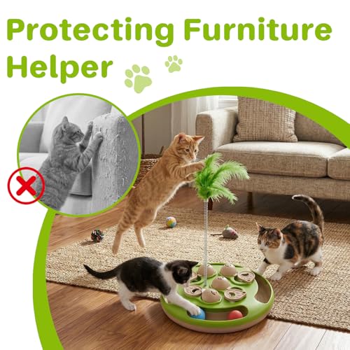 Jouet d'exercice de chasse pour chat d'intérieur actif