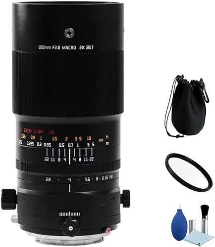 TTArtisan 3.937 in F2.8 Full Fram Tilt Shift Lente Macro para Nikon Z Mount Cámara sin espejo Z6 Z7 Z6II Z7II Z6 MARKII Zfc Z50 Z9