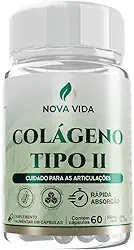 Colágeno Tipo 2 Concentrado 500mg – Alta Absorção – Suporte para Articulações, Cartilagens e Mobilidade – Fórmula Premium - 60 Cápsulas.