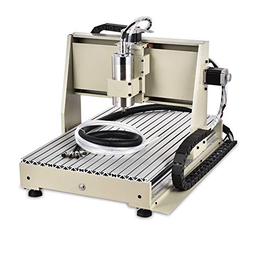1500 W 3 ejes, fresadora 6040 CNC, máquina de grabado, router, máquina de grabado, kit para placas de madera MDF, acrílico, diseño 3D/2D, sin controlador Cover