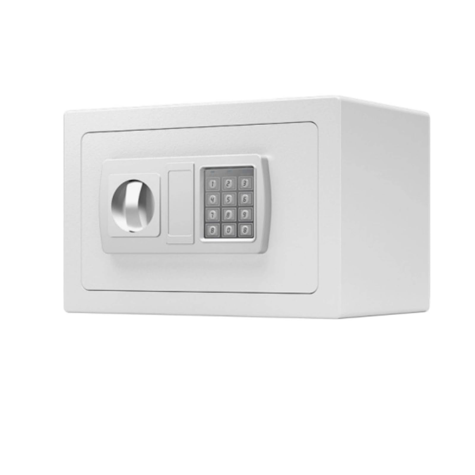 Tirelire Coffre-Fort Métallique Mini Coffre-Fort Verrouillable Caisse pour Enfants, Bureau, 20E Blanc, Style to 2