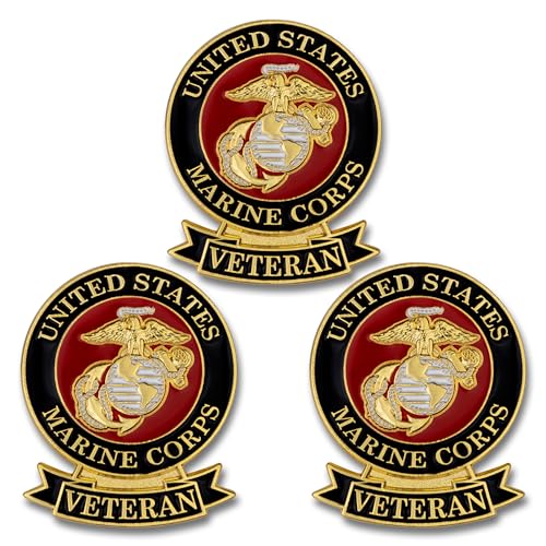 Image of SHOP AWARDS AND GIFTS United States US Veteran Lapel Pin, Retirement and Service, 1-1 /8 inch