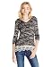 Jolt Junior's Printed Hooded Long Sleeve Tunic Top with Lace Hem