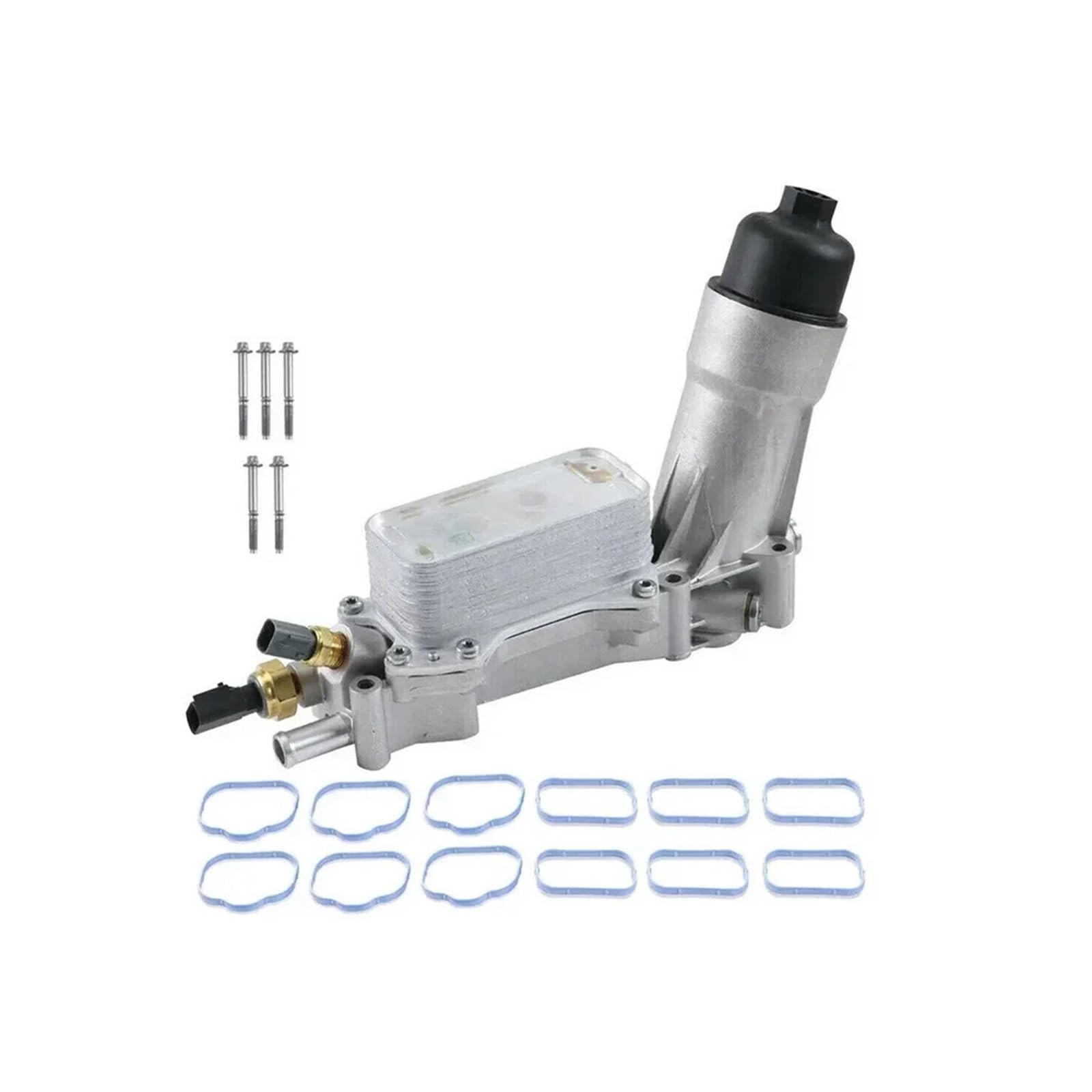 Shuogoufeng Store 5184304AE Aluminiowa chłodnica oleju silnikowego 68105583AF 926-959 Kompatybilna z ładowarką Kompatybilna z Grand Cherokee 3.6L Chłodnice oleju