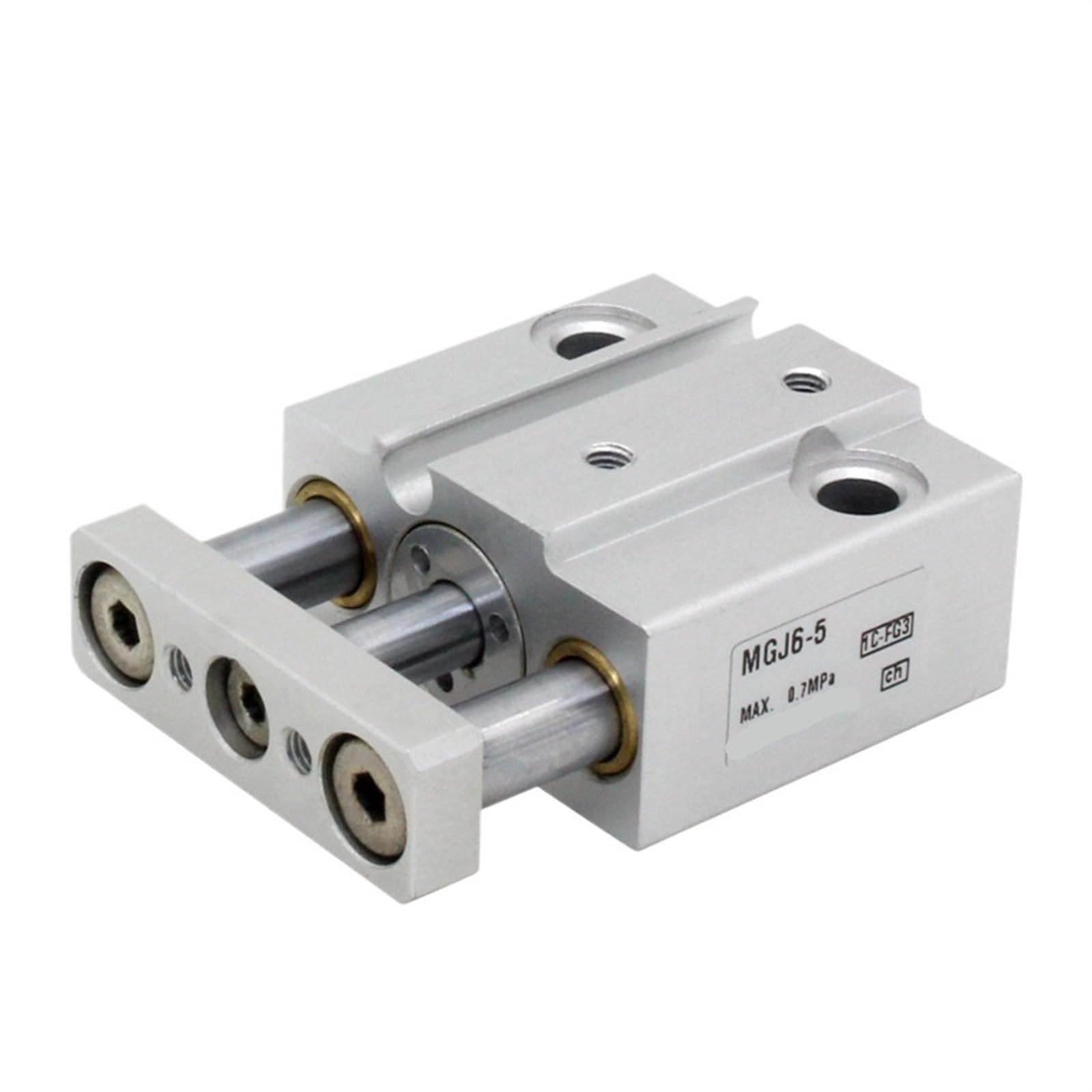 Cylindre miniature MGJ10-5 anti-rotation pour un guidage pneumatique stable