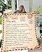 Personalized to My Wife Letter Blanket - Letters to My Love Blanket - Wish I Could Turn Back Blankets from Husband, Valentines Day Wedding Anniversary Birthday Christmas Flecee, Sherpa
