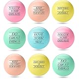 30 Set Balles Anti-Stress Motivationnelles Balle Anti-Stress de Bureau Exercice à Main Boule d'Anxiété Inspirante Boule en Mousse de Citations Jouet Soulagement de Stress Coloré, 5 Couleurs