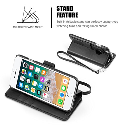 Custodia iPhone 7, TUCCH Cover in Pelle [GARANZIA