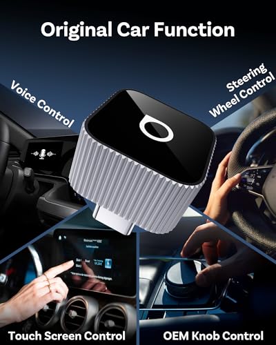 Image of OTTOCAST Mini Cube 3.0 USB C Wireless CarPlay & Android Auto Adapter 2026- Plug & Play, Fast Auto-Reconnect (Silver)