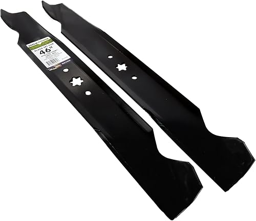 Miniatura 2 de MaxPower 561544B - Juego de 2 cuchillas para MTDCub CadetTroy-Bilt de corte de 46 pulgadas, sustituye a 942-04244, 942-04290, 94204244A, 742-04290,