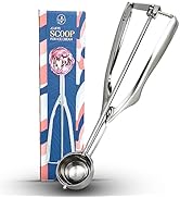 Jojeys Ice Cream Scoop - Small Sized (4cm) with Easy Trigger, 304 Stainless Steel Cookie Scooper ...