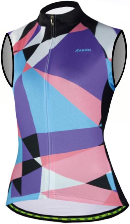 AogdaSleeveless Cycling Jerseys Women Bike Tops Team Biking Shirts Bicycle Vests Clothing