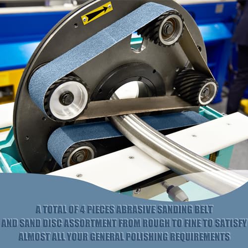 4 pieces 6 x 48 inch sanding belts zirconia metal belt sander paper sander belts 1 for 40 60 80 120 grits for metal wood cars furniture stainless steel