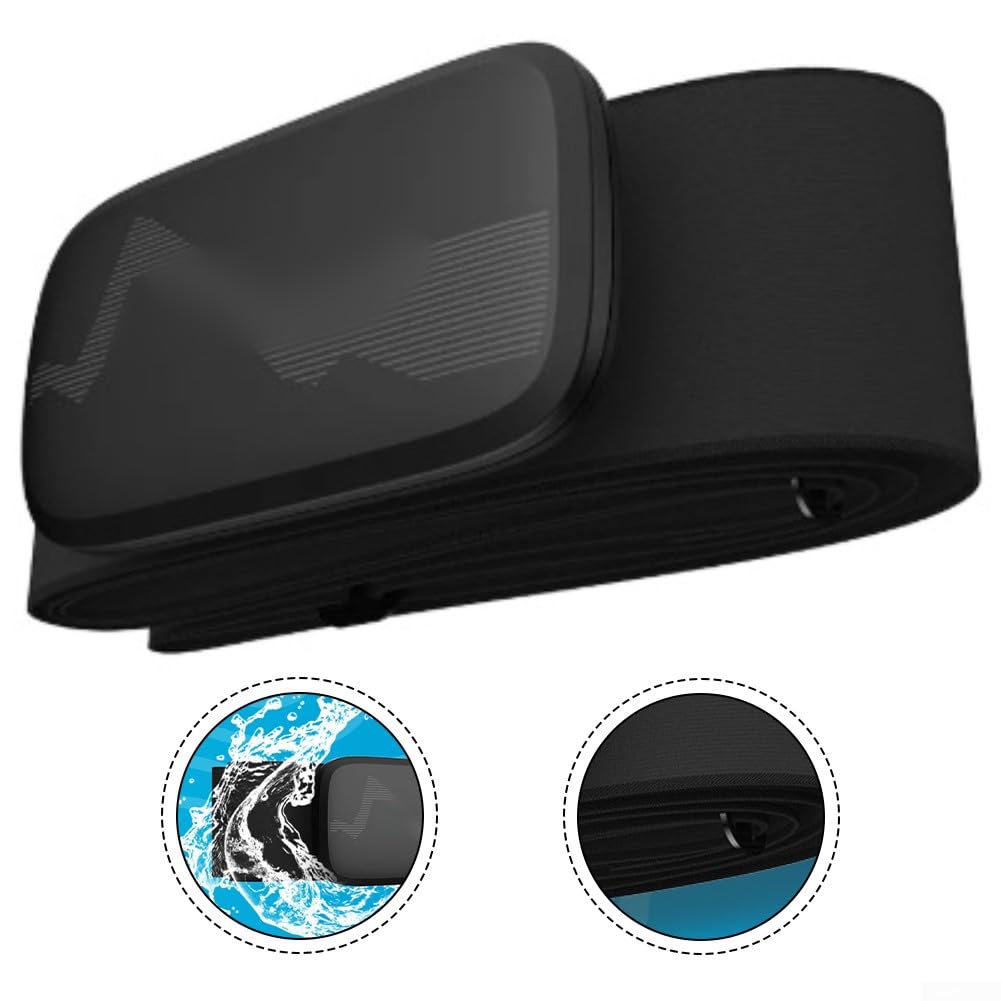 Moniteur de fréquence cardiaque avec capteur de sangle de poitrine, compteur de cyclisme HS500 pour entraînement à vélo, ANT+ HRM sans fil pour fitness course à pied