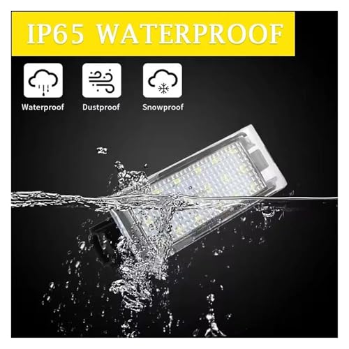 Luz de matrícula para coche compatible con Clio, Megane y Kangoo LED 5