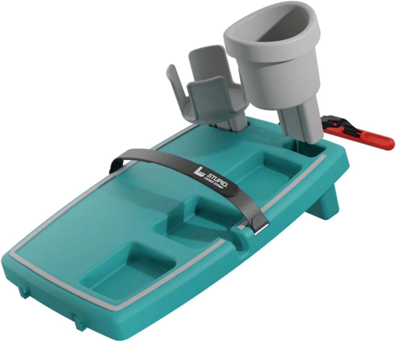 STUPID Car Tray: Drink Holder Bundle – Versatile Automotive Desk for Food, Drinks, Laptop & Work – Includes Straps, Seat Anchor, and Cup Holders – Essential Car Interior Accessories Bundle - Hot Rod