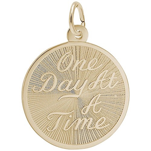 Gold Plated One Day at A Time Charm