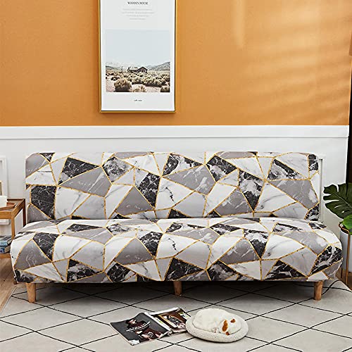 Housse de canapé convertible clic-clac extensible imprimée D pour modèle 190 à 210 cm