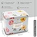 Heart&Berry Recipe Box With Cards And Dividers - Includes 24 4x6 Recipe Cards And 12 Dividers - Recipe Cards And Box Set - Compatible With Standard 4 X 6 Inches Index Cards Recipe Tin…