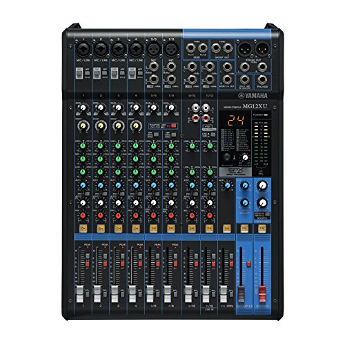 Yamaha MG12XU - Console de mixage compacte avec 12 canaux d'entrée, effets, USB et préamplis micro D-PRE