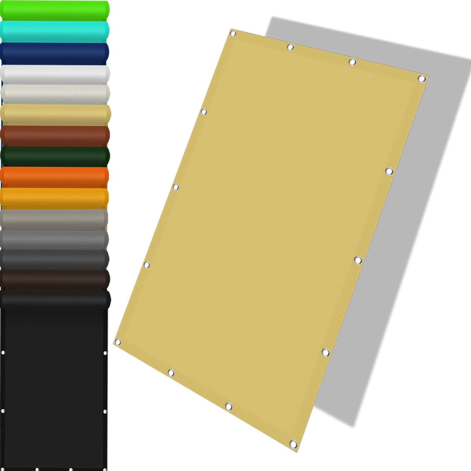 Voile d'ombrage anti-UV 98% rectangulaire pour terrasse et jardin