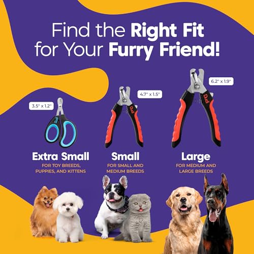 Dudi-Pet-Dog-Nails-Clippers-and-Nail-File-Cat-or-Puppy-Claw-Trimmers-with-Lock-Guard-Razor-Sharp-Grooming-Clipper-Trimmer-Blades-for-All-Breed-Sizes-Black-Red-Big 51iFdM4cOUL