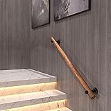 DSVONAUS rutschfeste Handläufe Aus Holz, Korridor Gegen Die Wand, Treppenhandlauf, Hilfsschutzgeländer Für Ältere Kinder, Für Den Innen- Und Außenbereich (Size : 180cm)