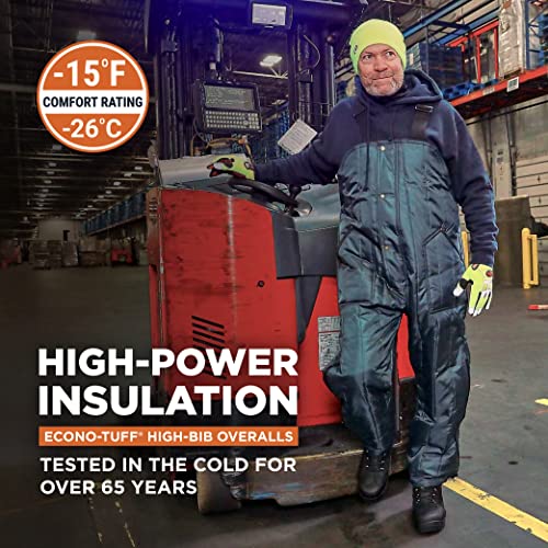 Refrigiwear Econo-Tuff Insulated High-Bib Overalls, -15°F Comfort Rating, (Navy Blue), (2X-Large) #TOP1