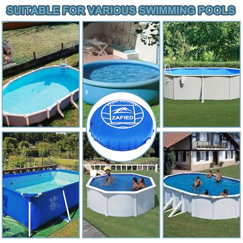 Poolkissen Winter, Pool Luftkissen Rund 5 Meter Durchmesser XXXL Pool Polster Hochwertige Materialien bis -25°C Doppelnaht Schwimmbadzubehör Pool Kissen für Winterfeste Poolabdeckung Schutz