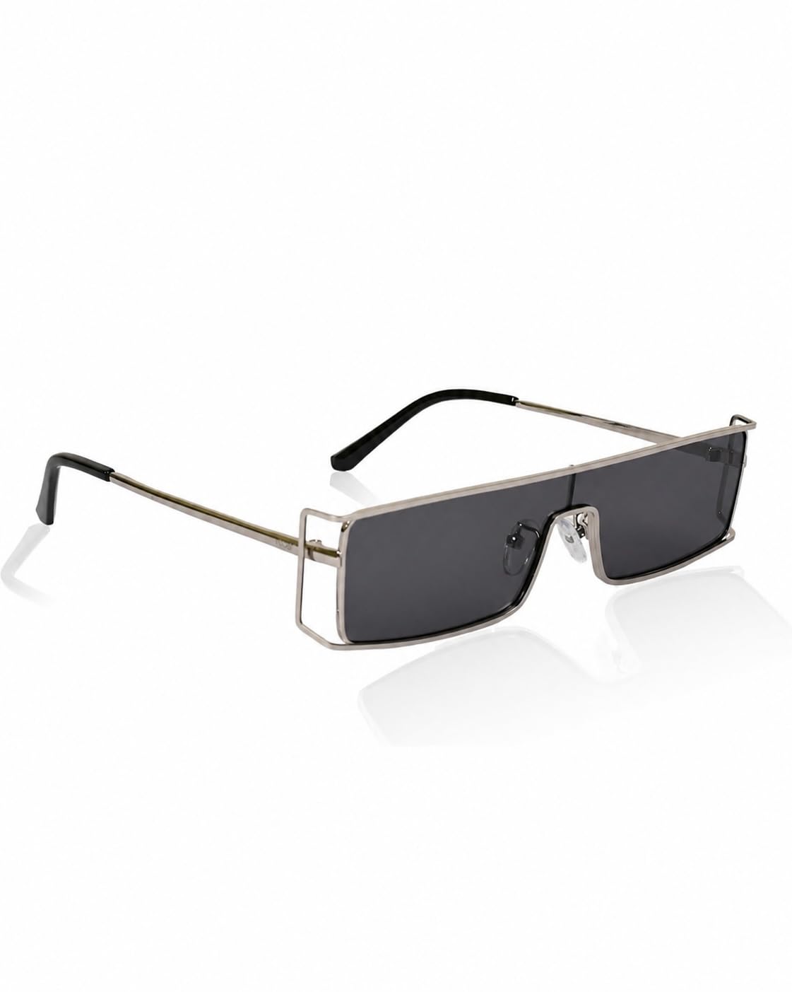 Metal Rectangular Karan Aujla Inspired Sunglasses for Men & Women With UV400 Protection.-image-9