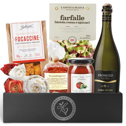 Geschenkkorb gefüllt mit italienischen Spezialitäten - Präsentkorb gefüllt...