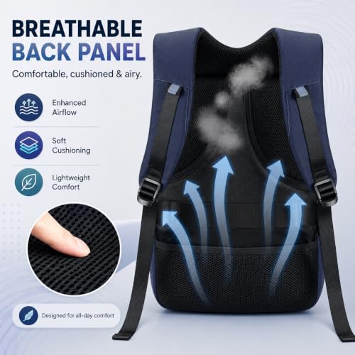 Image of Led Backpack with Programmable Screen,Laptop Backpack with APP Control,17 inch Waterproof Led Bag,Travel, Motorcycle Bag,Scooter Backpack,Blue(Power Bank Not Included)