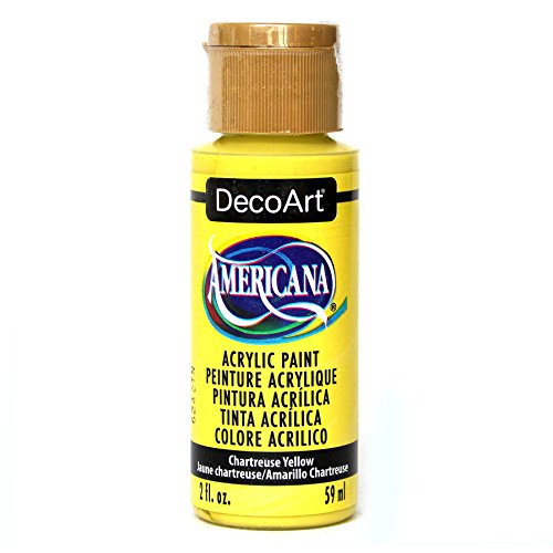 Image of DecoArt DA330-3 Americana Acylic Matte Finish Paints, Chartreuse Yellow