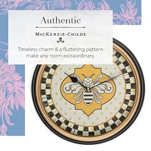 Mackenziechildswallclockdecorativeclockforhomeorofficequeenbee Urban Country Home Decor Mackenzie childs wall clock decorative clock for home or office queen bee urban country home decor