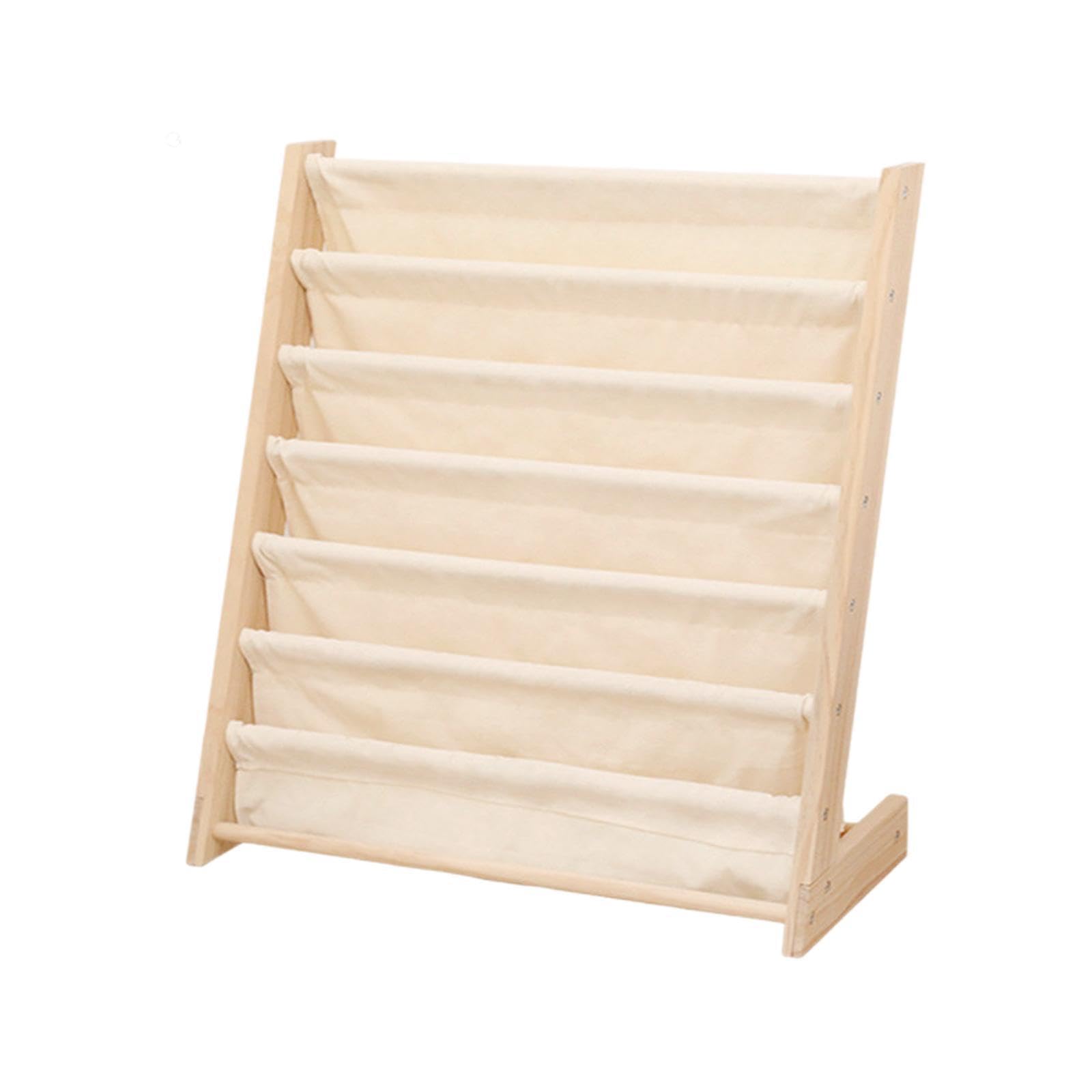 Estantería de Libros de para Madera para niños, Gran, 60x30x80CM | para fomentar la lectura temprana en la sala de juegos.