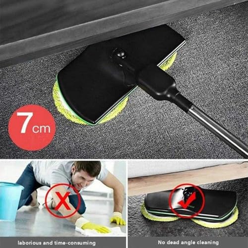 DFANCE Cordless Electric Floor Mop, Scrubber and Polisher Machine, Spinning Cleaner Vacuum, Electric Mops for Home Cleaning, Floor Buffer Polisher with Replacement Pad - Image 8