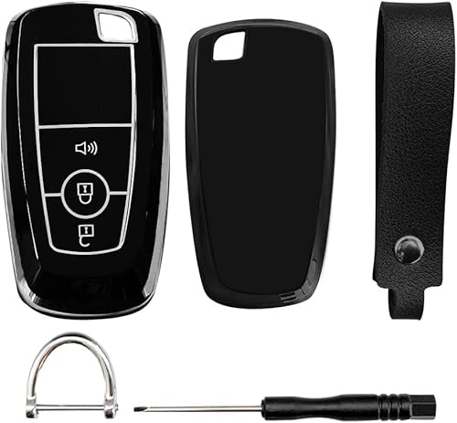 Miniatura 8 de Muslogy Funda para llavero Maverick F150 250 EcoSport Edge Explorer Ranger compatible con Ford 2021-2024