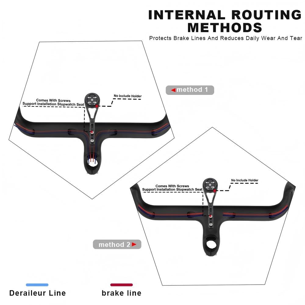 RXL SL guidoline pour velo cintre route carbone les cintres velo route guidoline vélo cintres velo carbone 420-90mm guidon intégré OD2 1-1/8" 1-1/4" guidon velo