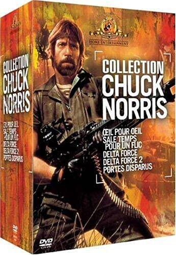 Coffret Chuck Norris 5 DVD : Oeil pour oeil / Sale temps pour un flic / Delta Force 1 & 2 / Portés disparus