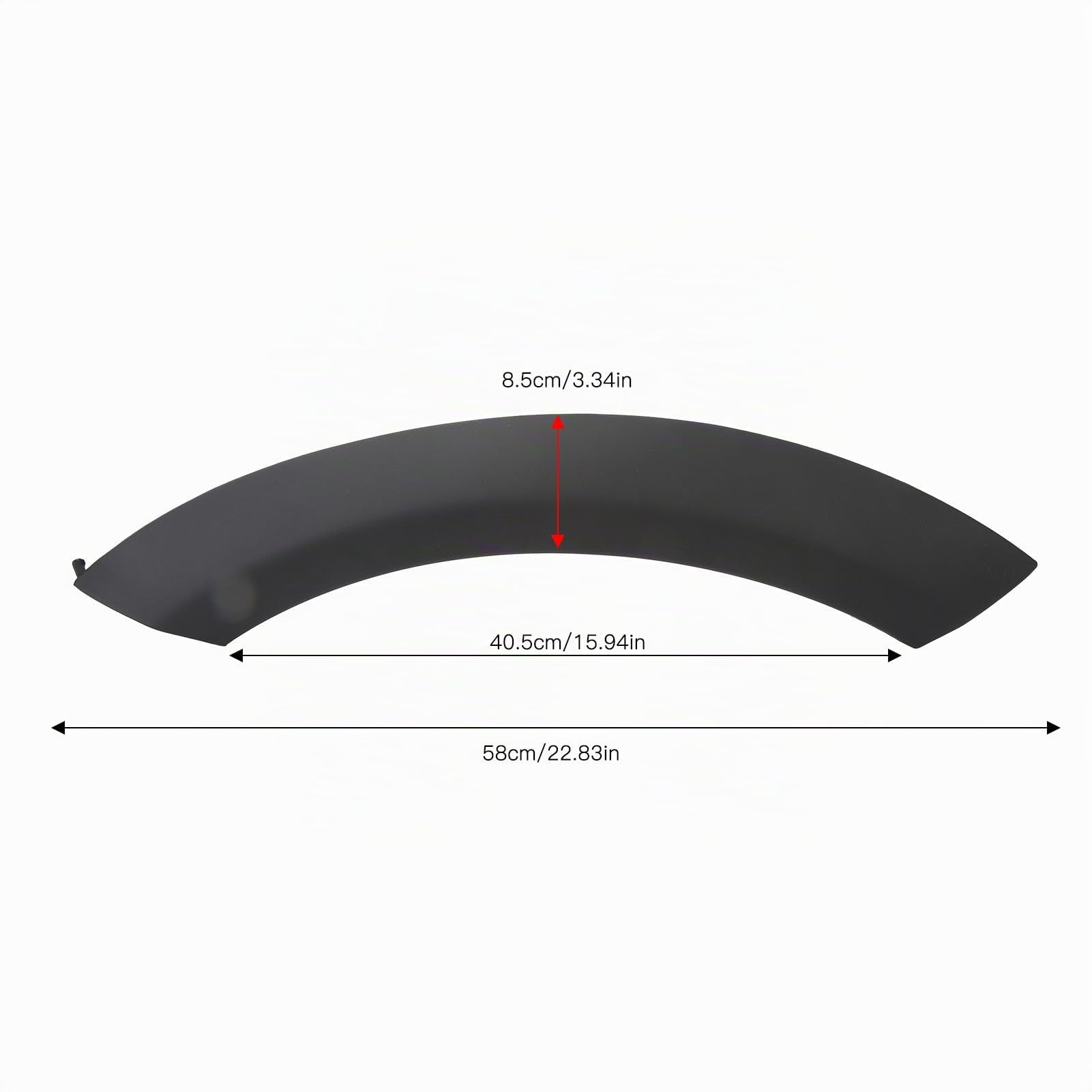 Couverture de Garniture D'arc de Roue de Voiture, Couverture de Moulage D'arc de Garde-boue de Roue Avant de Haute Résistance pour R50 R53 R52 (Avant gauche 51131505867)
