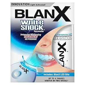BlanX White Shock Whitening intensieve kuur + led-lichtrail voor wittere tanden met LED-behandeling, 30 ml