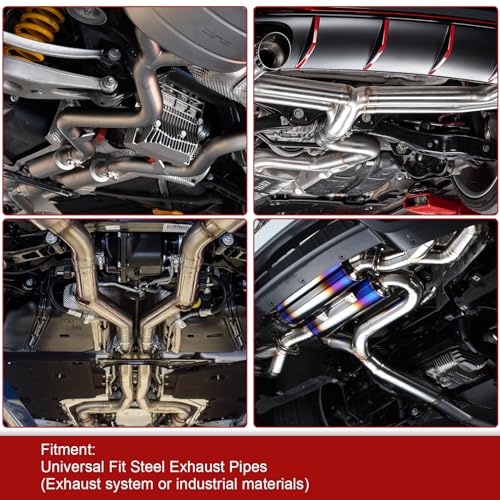 TBAPFS 3\'\'Inch DIY Custom Mandrel Exhaust Pipe Tube Pipe Intercooler Pipe,48\'\'Straight Pipe,3\'\'OD Straight&Mandrel Bend Pipe(45/90/180 Degree) Kit,Polished T304 Stainless Steel-8PCS