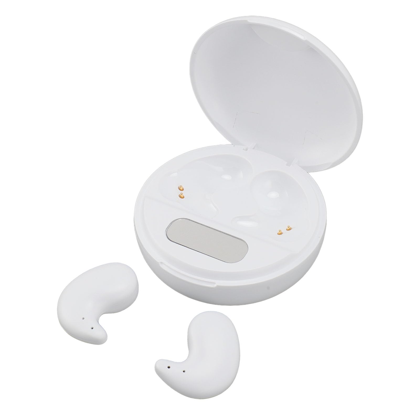 Jectse Mini Auriculares Inalámbricos, Auriculares 5.3, Auriculares Intrauditivos con Cancelación de Ruido, Auriculares Ligeros para Dormir con Estuche de Carga, para Personas Que (White)